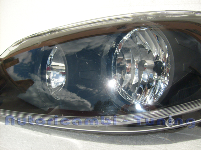 Coppia Fari Fanali Anteriori Neri Fiat Punto 3 Iii Mk2b Mk3 Dal